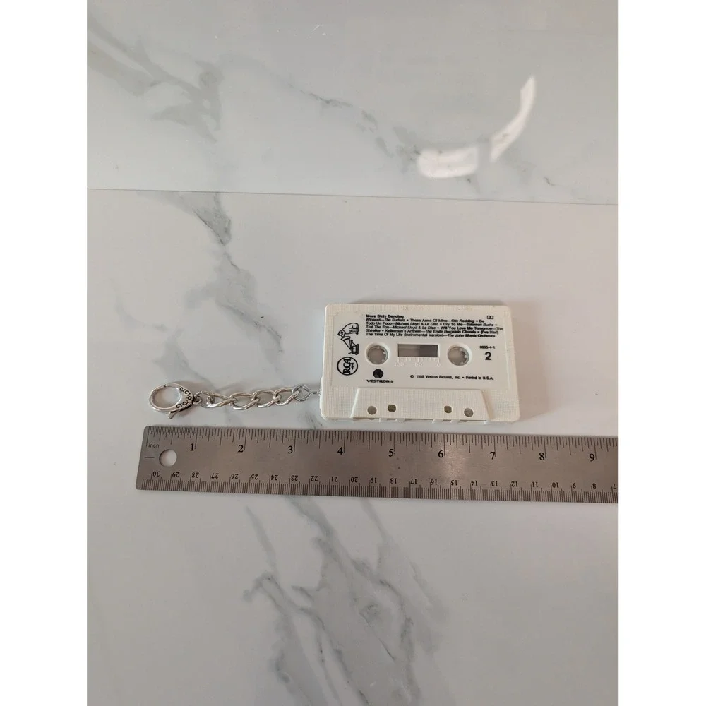 Upcycled Dirty Dancing Cassette Tape Purse Charm Retro 80s Movie Soundtrack Gift